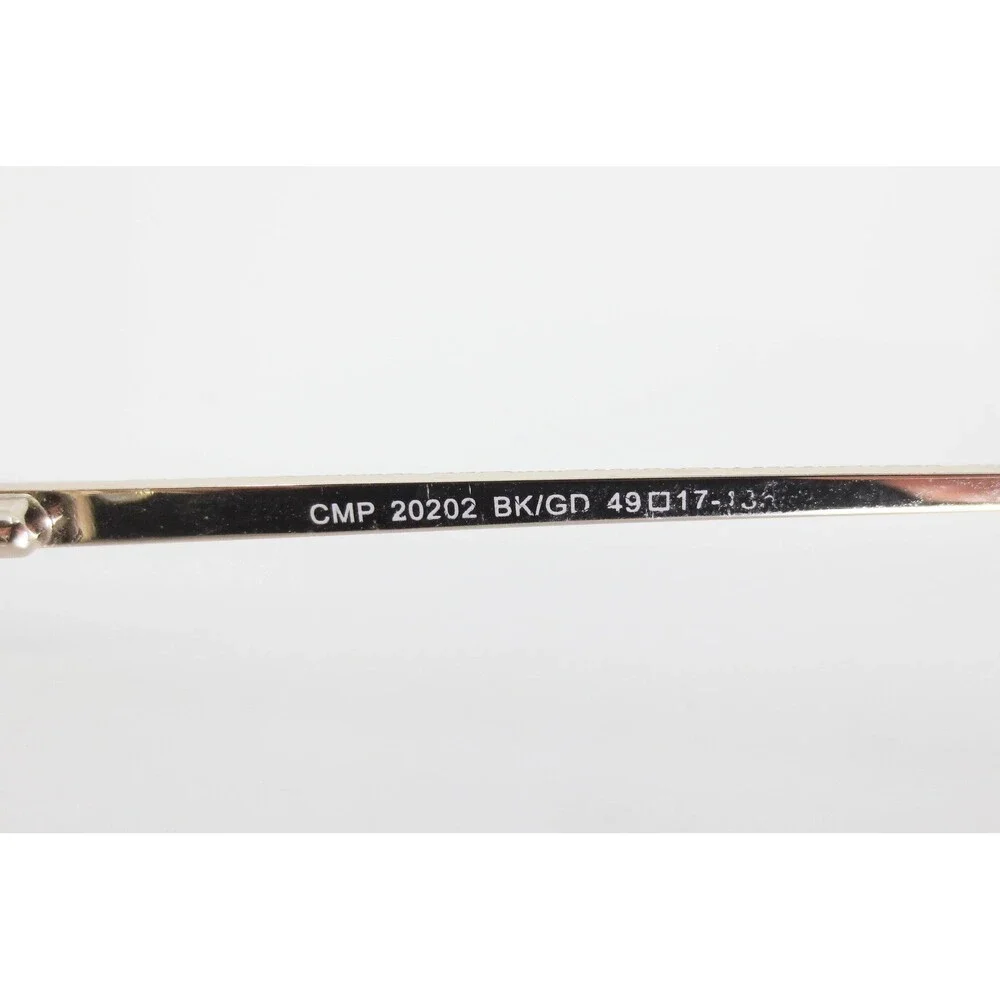 Chelsea Morgan Petite CMP 20202 BK/GD Black Gold Cat Eye Eyeglasses 49-17-135